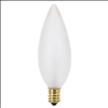 Satco 25W Frosted Torpedo Tip E14 Incandescent Light Bulb 2 Pack - 0