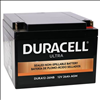 Duracell Ultra 12V 26AH General Purpose AGM SLA Battery with M5 Nut and Bolt T - 0