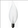 40W Inside Frosted Bent Tip Candle E12 Light Bulb 4 Pack - 1
