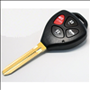 Four Button Key Fob Replacement Combo Key Remote for Toyota Vehicles  - 0