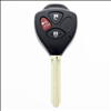 Three Button Key Fob Replacement Combo Key Remote for Toyota Vehicles - 1