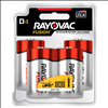 Rayovac Fusion 1.5V D, LR20 Alkaline Battery - 4 Pack - 0