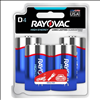 Rayovac 1.5V D, LR20 Alkaline Battery - 4 Pack - 0