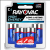 Rayovac High Energy 1.5V C, LR14 Alkaline Battery - 4 Pack - 0
