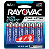 Rayovac High Energy 1.5V AA, LR6 Alkaline Battery - 12 Pack - 0