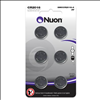 Nuon 3V CR2016 Lithium Coin Cell Battery - 6 Pack - SMCCR2016-6 - 1