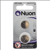 Nuon 3V 1620 Lithium Coin Cell Battery - 2 Pack - SMCCR1620-2 - 1