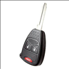 Three Button Combo Key Replacement Remote for Chrysler Vehicles - 0