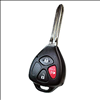 Three Button Key Fob Replacement Combo Key For Toyota Vehicles - 0