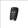 Four Button Key Fob Replacement Flip Key Remote For Chevrolet Vehicles - 0