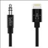 Belkin 3-Foot 3.5mm Audio Cable with Lightning Cable - Black - 0