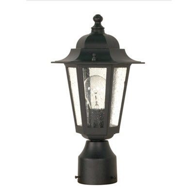 Satco 60W Outdoor Post Lantern Fixture Clear - Main Image