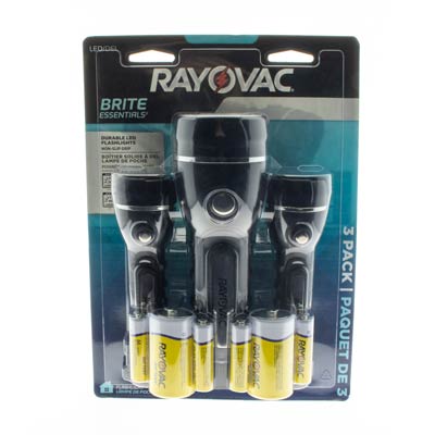 Rayovac 40 Lumen AA Flashlight - 3 Pack