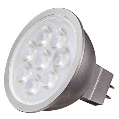 Satco 50 Watt Equivalent MR16 GU5.3 Base 3000k Soft White Energy Efficient LED Light Bulb - LED12552