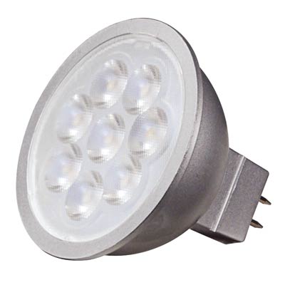 Satco 50 Watt Equivalent MR16 3000K Warm White Energy Efficient Dimmable LED Light Bulb - LED12851