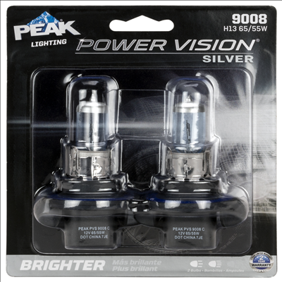 9008 ClearVision 2 Pack Bulbs for 2008 Pontiac Solstice L4 2.4L 590CCA Car and Truck