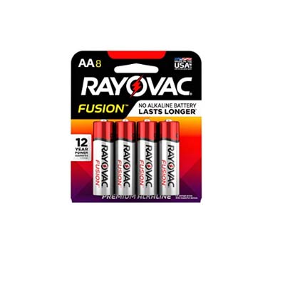 Rayovac Fusion AA Alkaline Batteries - 8 Pack