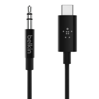 Belkin USB-C to 3.5MM audio black cable - Main Image