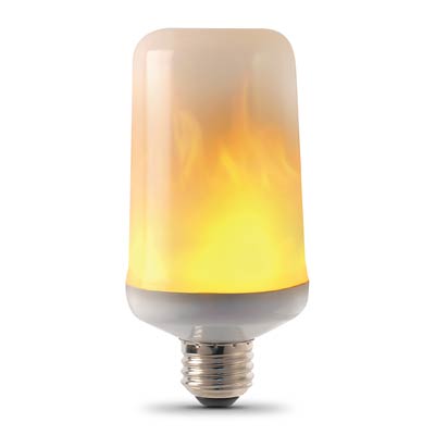 Feit 3 Watt A19 2700K Warm White Energy Efficient Flame LED Light Bulb