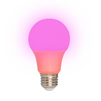 MaxLite 60 Watt Equivalent A19 Energy Efficient LED Light Bulb - Pink - Main Image
