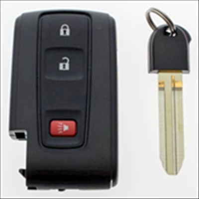 Three Button Key Fob Replacement Proximity Remote for Toyota Vehicles - Main Image