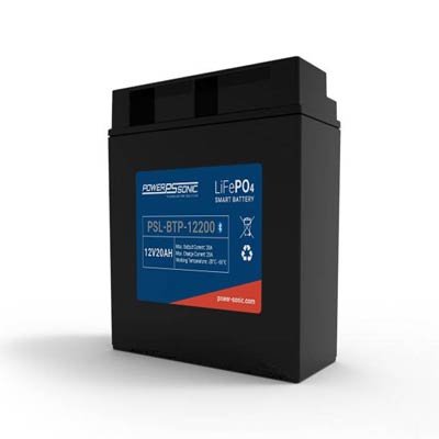 Power Sonic 12.8V 20AH Bluetooth Lithium SLA Battery with M8 Insert Terminals - Main Image