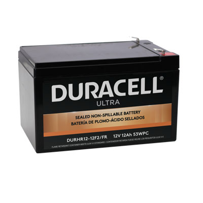 Duracell Ultra 12V 12AH High Rate AGM SLA Battery with F2 Terminals - Main Image