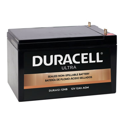 Duracell Ultra 12V 12AH AGM General Purpose SLA Battery with NB Terminals