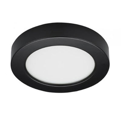 Satco 10.5W LED 5.5 Inch Round Blink Black S21526 - Main Image
