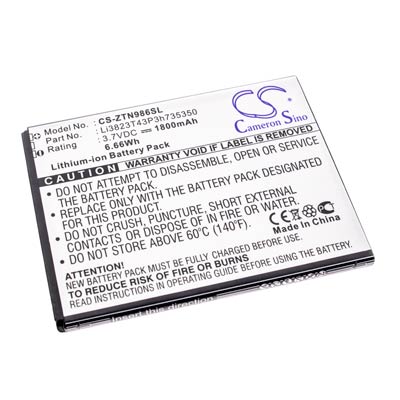 Replacement Battery for ZTE and T-Mobile Mobile Hotspots - HHD10499