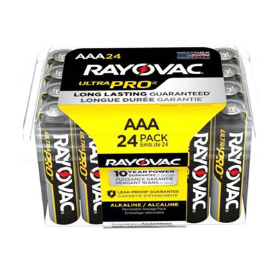 Rayovac UltraPro AAA Alkaline Battery - 24 Pack