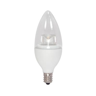 Satco 40 Watt Equivalent B11 2700K Warm White Energy Efficient Dimmable LED Light Bulb - LED13130