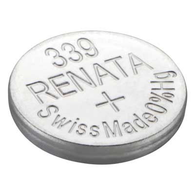 Renata 1.55V 339 Silver Oxide Coin Cell Battery - Main Image