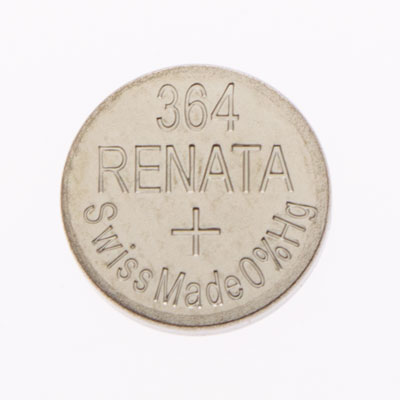 Renata 1.55V 364/363 Silver Oxide Coin Cell Battery
