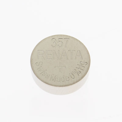 Renata 1.55V 357/303, LR44 Silver Oxide Coin Cell Battery - 4 Pack