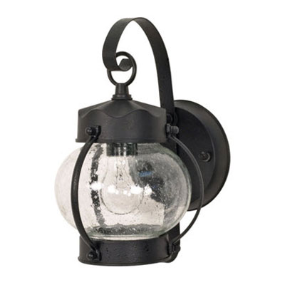 Satco 60W Outdoor Onion Lantern E26 Black 60-632 - Main Image