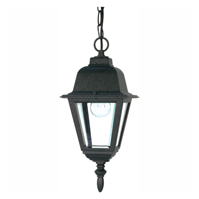 Satco 60W Outdoor Hanging Lantern E26 Black 60-489 - Main Image
