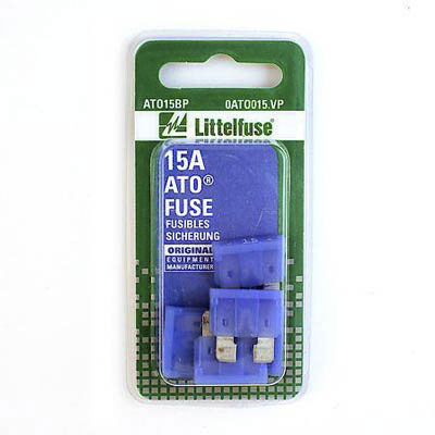 LittelFuse 5 Pack 15 Amperage ATO Blade Replacement Fuses
