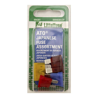LittelFuse 5 Pack Assorted Amp ATO Blade Replacement Fuses - Main Image