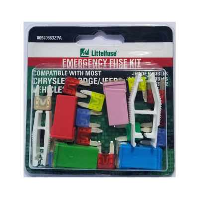 LittelFuse OEM Emergency Kit for Chrystler/Dodge/Jeep - 15 Pack - FUSE00940563ZPA
