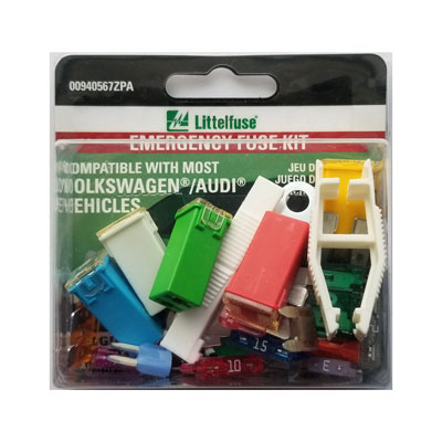 LittelFuse OEM Emergency Fuse Kit with Puller for Audi/VW - 34 Pack - FUSE00940567ZPA