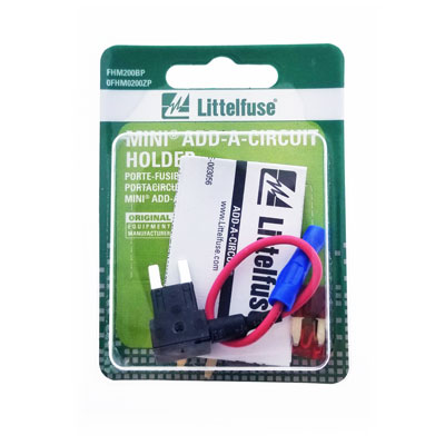LittelFuse Mini Add-A-Circuit In-Line Fuse Holder for MINI Fuses - FUSE0FHM0200ZP