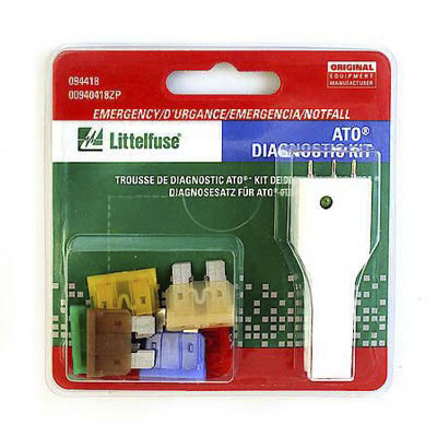 LittelFuse ATO Emergency Fuses with Tester - 7 Pack