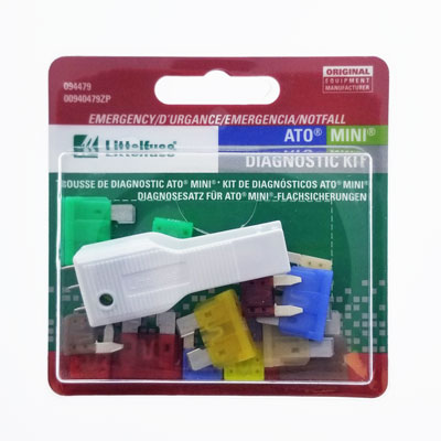 LittelFuse 15 Pack ATO/MINI Fuses Emergency Diagnostic Kit - Main Image