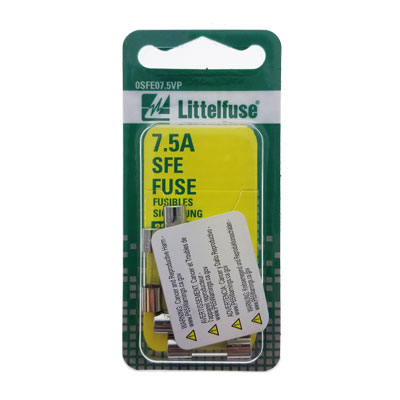 LittelFuse 7.5A SFE Fuses - 5 Pack