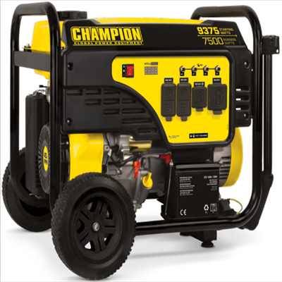 Champion 7500 Watt Portable Generator with 3-Year Warranty