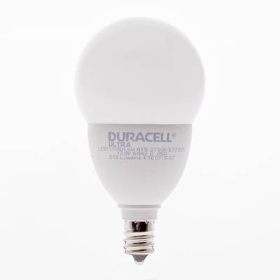 Duracell Ultra 40 Watt Equivalent E12 Base A15 2700k Soft White Energy Efficient LED Light Bulb