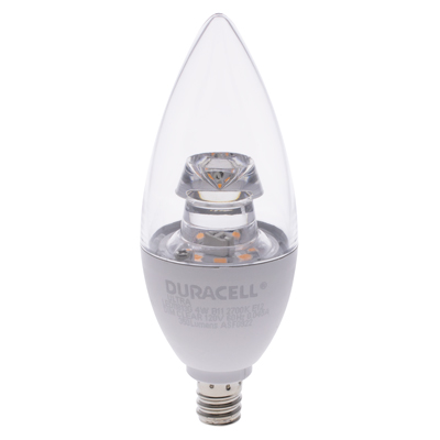 Duracell Ultra 40 Watt Equivalent B11 2700k Soft White Energy Efficient LED Light Bulb - 6 Pack