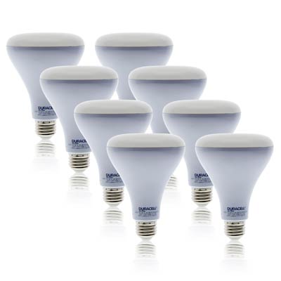 Duracell Ultra 65 Watt Equivalent BR30 5000K Daylight Energy Efficient LED Light Bulb - 8 Pack