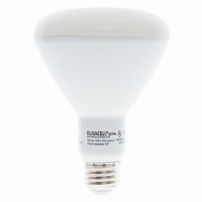 Duracell Ultra 65 Watt Equivalent BR30 4000K Cool White Energy Efficient LED Light Bulb - 3 Pack